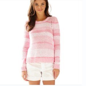 LILLY PULITZER crewneck Shorely Tabitha sweater in Hubba Bubba pink
